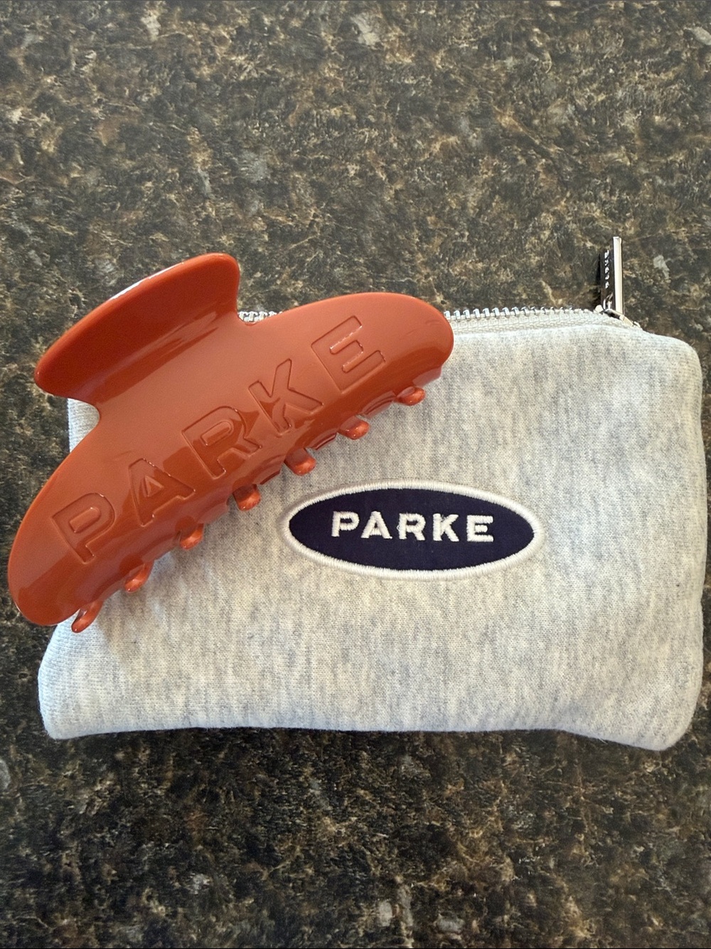 Parke Solid Hair Claw Clip in Burnt Orange